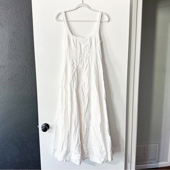 DISSH Milahn Midi Dress Linen White Size US 4 - Picture 4 of 10